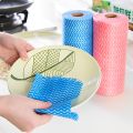 1 Roll 50 Sheets Multi Surface Kitchen Tissue Paper Roll Towel Paper Roll Non Woven Washable Kitchen Wipes Tissue Reusable Paper Towels Origami Paper Towel Kitchen Cleaning Towels Water absorbent. 