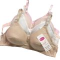 Yalih Pure Cotton AB Cup Thin Cotton Middle-Aged and Elderly Wireless Bra Cotton Breathable Teenage Girl Puberty Bra. 