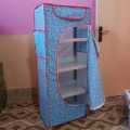Kids Cloth Cupboard Baby Wardrobe Almari for Clothes & Toy Storage Wardrobe Organizer Set 3 Shelves. 