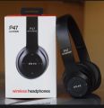 P47 Wireless Foldable Bluetooth Headphones with Microphone Support FM Radio and TF for Multiple Devices. 
