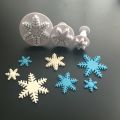Snowflake Plunger Fondant Cutter 3Pcs Set. 