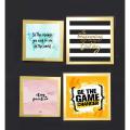 4 PCS Minimalist Modern Motivational Quotes frame, Glass front with FREE Print, Customized Photo Frames Photo Wall Decoration Photo Frame Wall Art Hanging Home Decoration Picture Gallery for Living Room Study Room. 