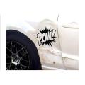 Funny car Accident dent fix - Pow Decal Vinyl Hitting Cars Truck Window Sticker Batman car car dent fix in Fixer Repair and Scratches Cost Door Near me Scratch How to Yourself Small self Sticking. 