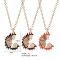 Diy New Creative Pencil Fragment Pendant Lady Necklace Black Red Pencil Shavings Alloy Pendant Girl Jewelry. 