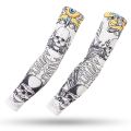 【KuaKe Mall】Chinese Tattoo Sleeves Men Outdoor Cycling Cuff Driving Sunscreen Fishing Cover Ice Silk Arm Sleeves Warmers. 