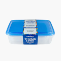 IKEA Style Thumb Lock Food Containers, 7-Piece Set, Stackable Plastic Storage Boxes, 4000ml Capacity, Multi-Sized (190ml, 350ml, 600ml, 2100ml). 