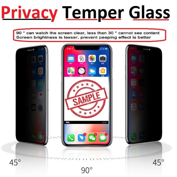 10D Anti-Spy Privacy Tempered Glass Screen Protector For IPhone 8 – Black, Anti-Fingerprint & Scratch