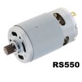RS550 DC Motor 12V Micro Electric DC Motor with 12 Teeth High Torque Gear Box for Drill Screwdriver. 