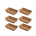 【Topnotch Store】Disposable Food Serving Tray Kraft Paper French Fries Box for Food Trucks Caterers. 