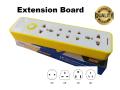 OPK 4 Way High Quality 12 Holes Extension lead Multiple EU/US/UK 5 Sockets With 4m Wire.. 
