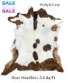 Export Quality Goat Skin Rug, Very soft , Fulfy and Cozy. 