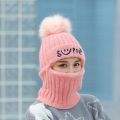 Women Autumn Winter Warm Balaclava Face Mask for Cold Weather Knitted Beanie Hat Warm Face Cover. 