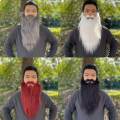 Long Beard Costume Fake Mustache Fake Beard Mustaches Dwarf Gnome Beard Costume Accessories Dress Up for Party Cosplay Supplies , Black. 