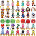 Moonlight 41 Styles Mario Stuffed Plush Toys Princess Peach Toadette Bowser JR Luigi Yoshi Waluigi Wario Anime Cartoon Peluche Dolls. 