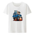 Classic Seventies American muscle car Hot Rod cartoon graphic t shirts creative humor casual shirt hip-hop fashion streetwear. 
