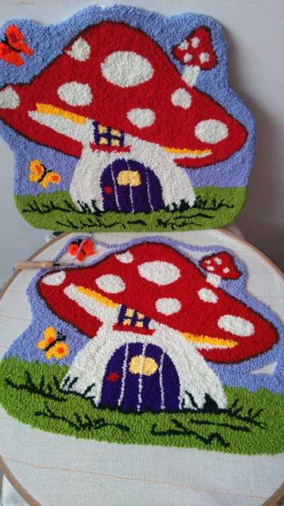 Whimsical%20Mushroom%20Cottage%20measuring%2043%20x%2038%20cm%20punch%20needle%20wall%20hanging%20-%20Image%203