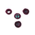 Qureshia buttons circle shape Design in Burgundy Color | QB10. 