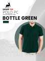 Polo T shirt Half Sleeves Polyester Cotton Stuff Collar Shirt Premium Quality For Men-Multi Colors. 
