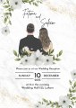 Pack of 20 50 100 200 Customized Wedding Invitation Cards. 
