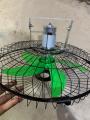 12v Mini DC Solar Fan 775 MOTOR With 12V Adapter SIZE 13 inc Fan IRON MESH (jali). 