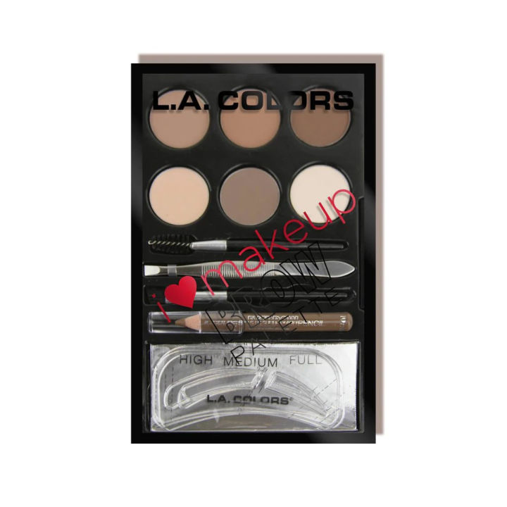 L.A. COLORS I HEART MAKEUP BROW PALETTE - Light to MediumColor: Light to Medium - Beauty by Daraz
