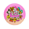 LOL SURPRISE THEME THEME PAPER PLATES ( PACK OF 10 PAPER PLATES ). 