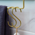 15 Pcs Heavy Duty Metal S Hooks Gold S Shaped Hooks Hanging Hangers Pan Pot Holder Rack Hooks for Kitchenware Spoons Pans Pots Utensils Clothes Bags Towels Plants, Customized by Dhudhi Mart. 