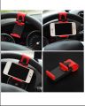 UNIVERSAL CAR STEERING WHEEL MOBILE HOLDER GPS Clip Mount Stand Holder Bracket Car Mobile Holder for Steering Phone Holder Mobile Holder Car Cell Mobile Phone Holder Stand NOTE random color will be delivered. 