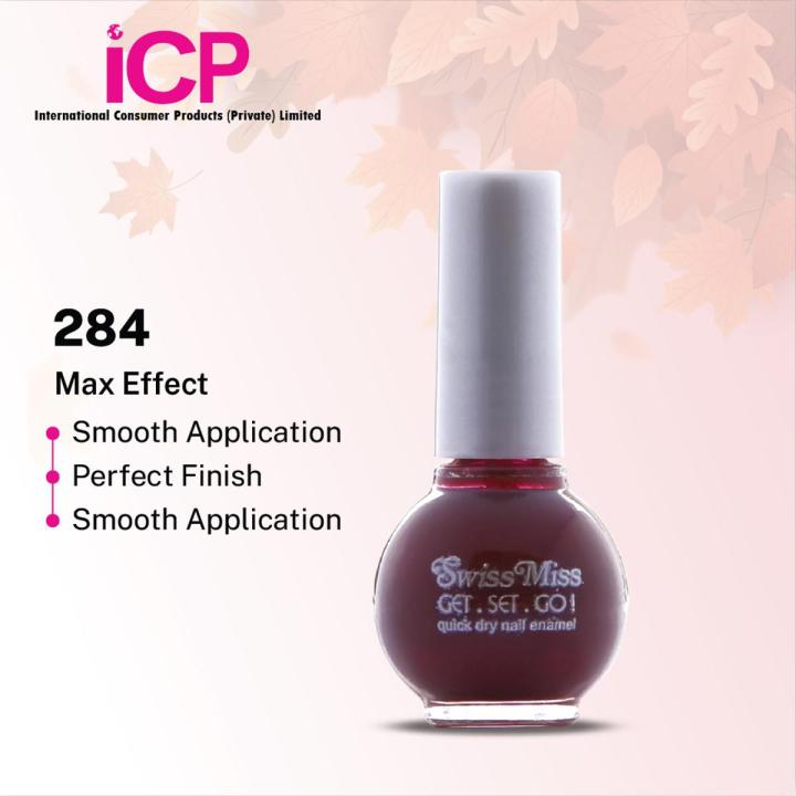 Swiss Miss Nail Enamel Get Set Go True Maroon (284)