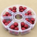 Round 8 compartment storage box Transparent PP plastic box Fishhook box jewelry accessories bead packaging small box. 
