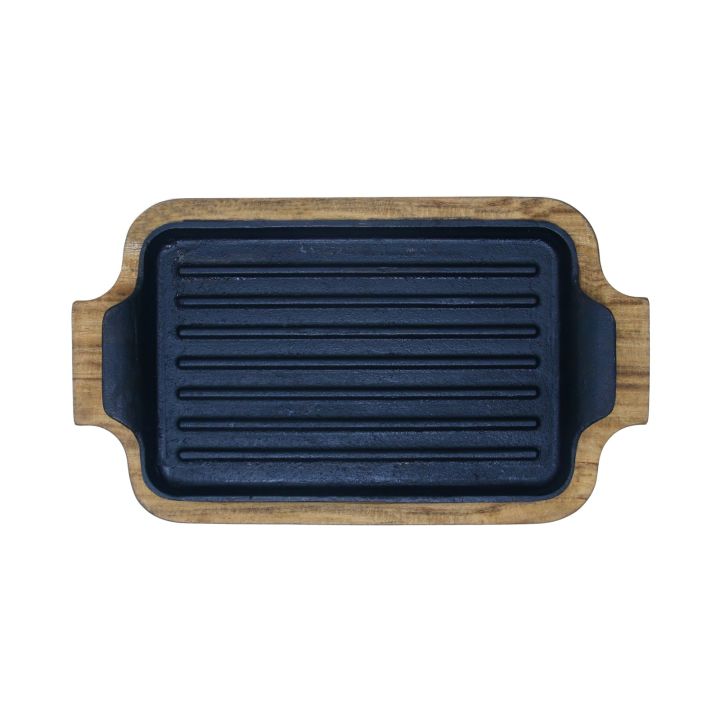 Cast%20Iron%20Sizzler%2010"%20Grill%20,%20Krucible%20Kitchen,%20Non%20Stick%20Sizzling%20Plates,%20,%20Sizzler%20plate%20with%20Wooden%20Base%20-%20Image%203