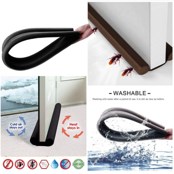 Door Draft Stopper | Under Door Seal Draught excluder | Door Bottom Sealing Strip | Window Wind Blocker | Breeze Noise Sound Light Dust Smell Insect Blocker for Door Window