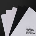 PVC Plastic Sheet Hard Rigid Board White Black Plastic Sheet Model Making Material Handmade Pad Panel Plate Thickness 0.2-2mm. 