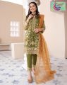 Stylish Embroidered Organza 3 Piece Suit for Women with Dupatta & Trouser - Fancy Wedding Dresses for Women. 