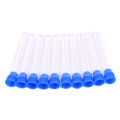 10pcs 15x100mm Clear Plastic Test Tubes Hard Plastic Test Tube With Wing Plug. 