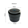 Universal Car Ash Tray Cup Cigarrete Holder With Led Light For Car Home And Office With Ceramic Lining Cup Inside.. 