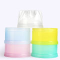 3/4 Layers Feeds Formula Dispenser Twist-Lock Stack able Milk Powder Box Baby Food Storage Container for Toddlers no Powder Leakage. 