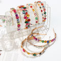 【ALLGOOD】Colorful Gem Baroque Headbands For Women Diamond Hair Accessories Pearl Headband for Girls Crown Flower Hairbands Head Wrap. 