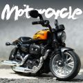 Diecast Heavy Bike Toy Model Light & Sound Pull Back Multicolor. 