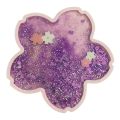 13ME Glitter Cherry Coaster Cherry Blossom Quicksand Flash Coaster Cute Quicksand Pad. 