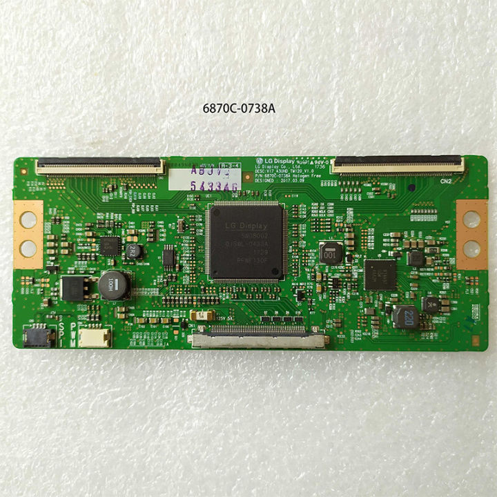 【FOOT SOFA】New Skyworth 55Q3A original V17 43UHD TM120 V1.0 logic board V 6870C-0738A 55/49/43 inches Solve the flash screen broken Y hair dark bias color matching broken Y row line