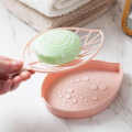 Double Layer Portable Leaf Shape Multi-functional Soap Tray. 