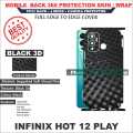 Itel S25 Ultra full Back 360 Protection skin wrap with sides and camera protection premium quality full cover. 