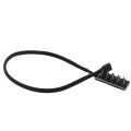 PWM Fan Hub Splitter, 4 Pin Black Sleeved 5 Way PC CPU Cooling Case Fan Extension Splitter Adapter Cable 40cm/15.7Inch. 