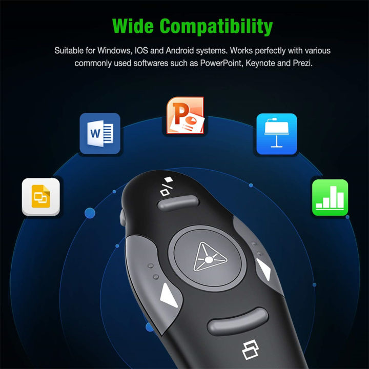 BeesClover%20USB%20Presenter%20Wireless%202.4%20GHz%20Powerpoint%20Remote%20Control%20Pointer%20Red%20Presentation%20Remote%20Control%20For%20Computer%20Laptop%20-%20Image%202
