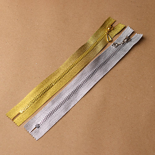 Fancy Zip - 12 Inch Size - Golden & Silver | Daraz.pk