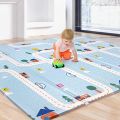 folding play mat for babies 6ft x 5ft-10mm(180*150cm) Double Sided baby crawling play mat with easily foldable soft foam floor playmats for infants, toddlers & kids large room childern Rug with Random Multi Design. 