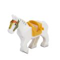 Plastic Blocks Mini Blocks Action Figures War Medieval Knight Horse Wolf Saddle Bridle Toy Blocks For Children. 