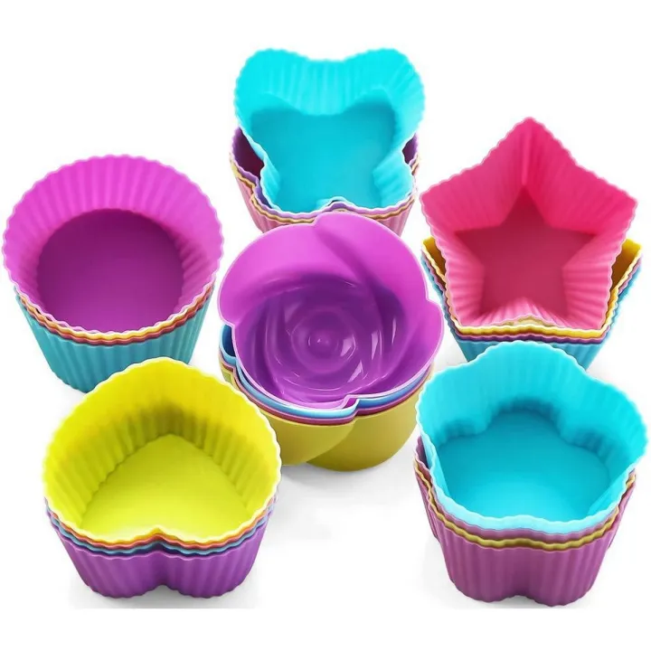 6PCS%20Silicone%20Cake%20Cupcake%20Cup%20Cake%20Tool%20Bakeware%20Baking%20Silicone%20Mold%20Cupcake%20-%20Multicolor%20And%20Random%20Design%20will%20be%20Delivered%20-%20Image%202