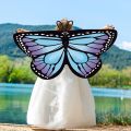 Butterfly Wings Kids Butterfly Dress Up Wings Girls Fairy Wings Toddler Dress Up Costume Rainbow/Blue Butterfly Wing Fairy Shawl. 